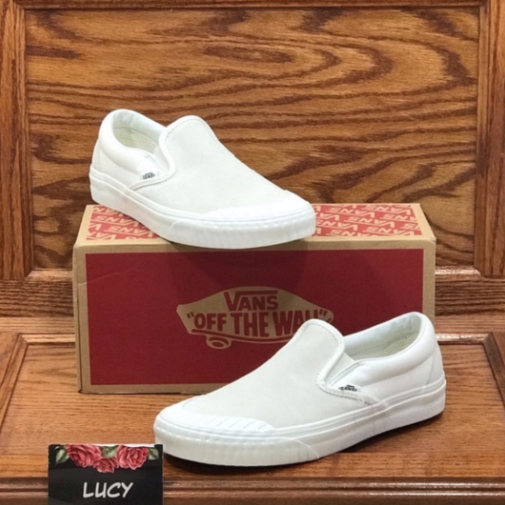 Vans Classic Slip On Rugged Sidewall Marshmallow Shoes Size Men 8